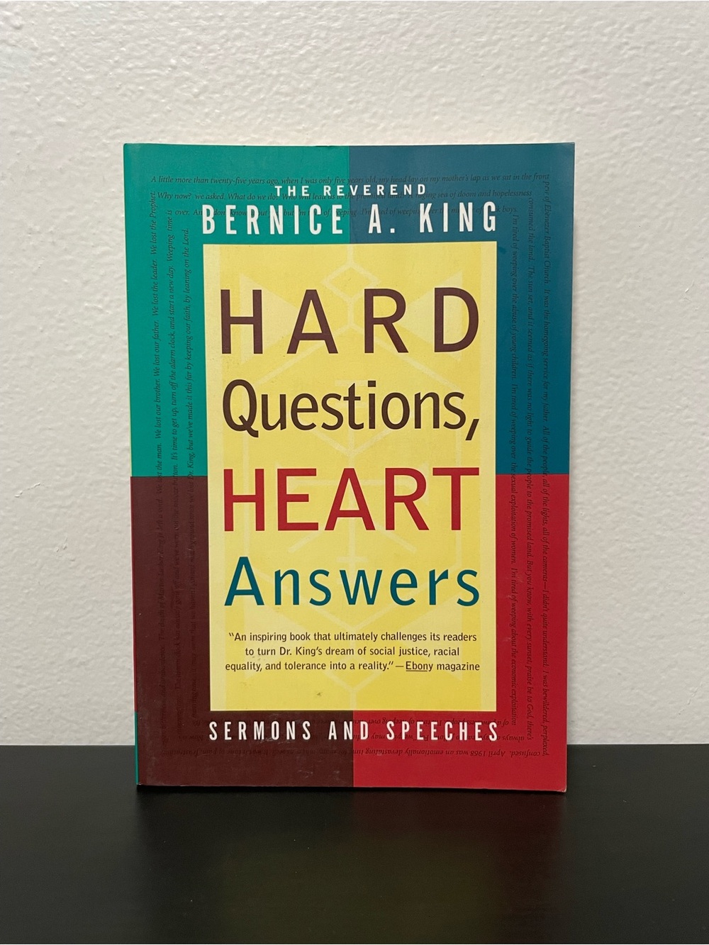 Hard Questions Heart Answers Book Bernice A King MLK Daughter Sermons Speeches
